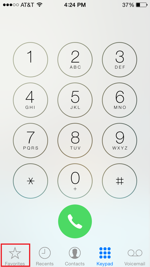 image of the dial pad.